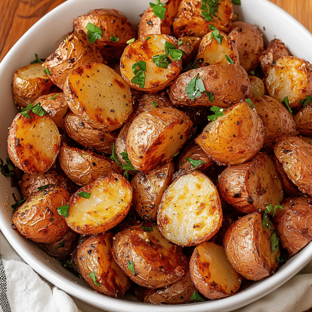 Air Fryer Red Potatoes – Crispy, Quick And Easy To Make 8 Crispy air fryer red potatoes in a bowl