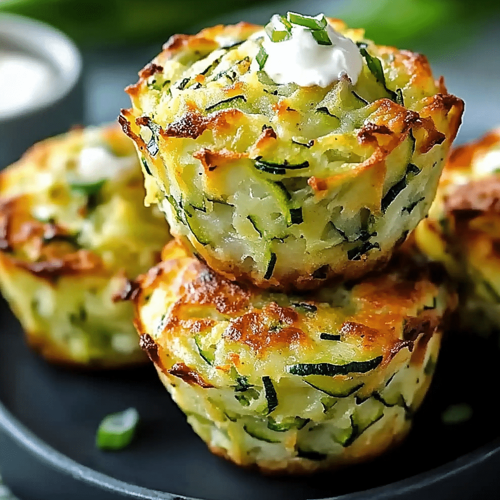 Crispy Parmesan Zucchini Potato Muffins – Surprisingly Easy & Incredibly Satisfying 9 Crispy parmesan zucchini potato muffins baked golden in muffin tin, topped with cheese and herbs