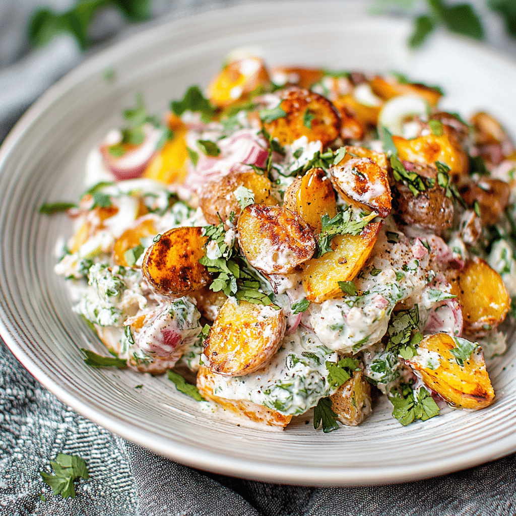 Crispy Potato Salad: The Ultimate Crunchy Side That Everyone’s Obsessed With 10 Crispy potato salad ready to serve