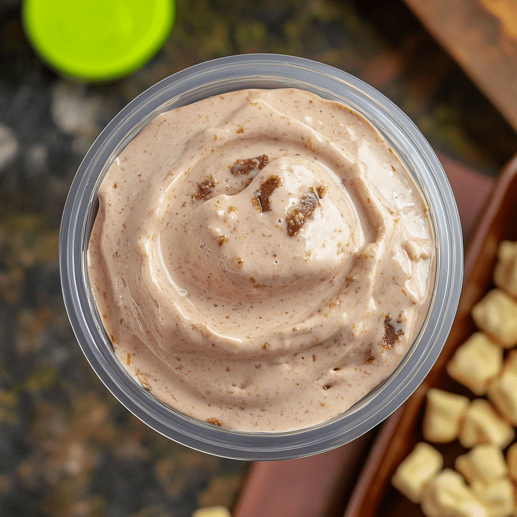 Ninja Creami Protein Ice Cream Recipe: Easy, & Quick To Make 9 Ninja Creami protein ice cream in bowl with toppings