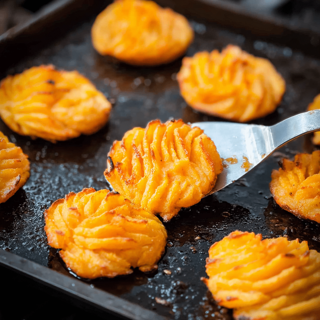 Ultimate Irresistibly Crispy Sweet Potato Puffs You’ll Want to Make Tonight 10 Sweet Potato Puffs served on wooden tray